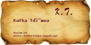Kafka Tímea névjegykártya